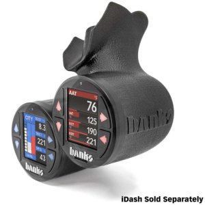 Ford F150 Gauge Pod - Banks Power - iDash Stealth Dual - Black - `15-`20
